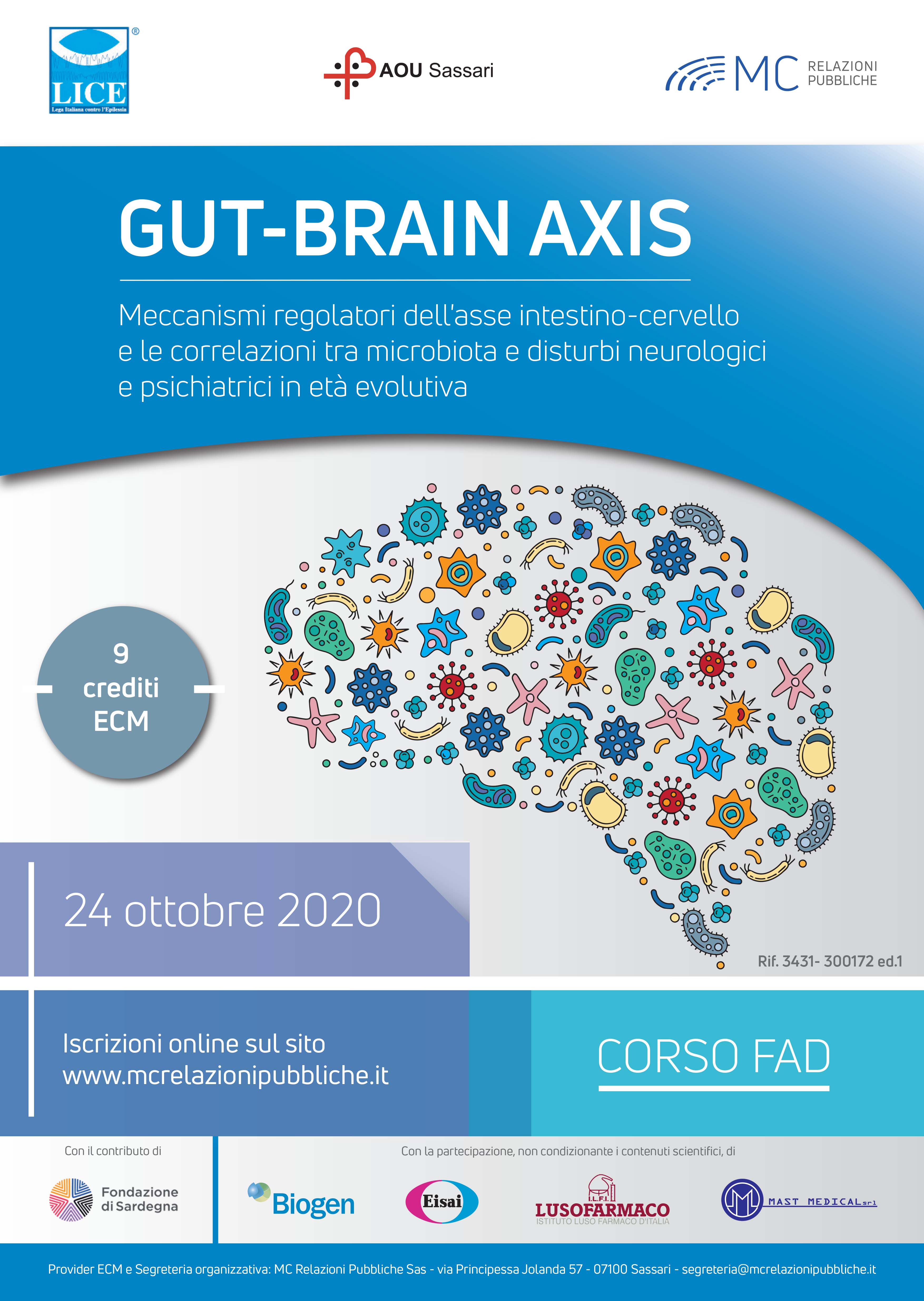 GUT-BRAIN AXIS. Meccanismi regolatori dell'asse intestino-cervello e le correlazioni tra microbiota e disturbi neurologici e psichiatrici in età evolutiva