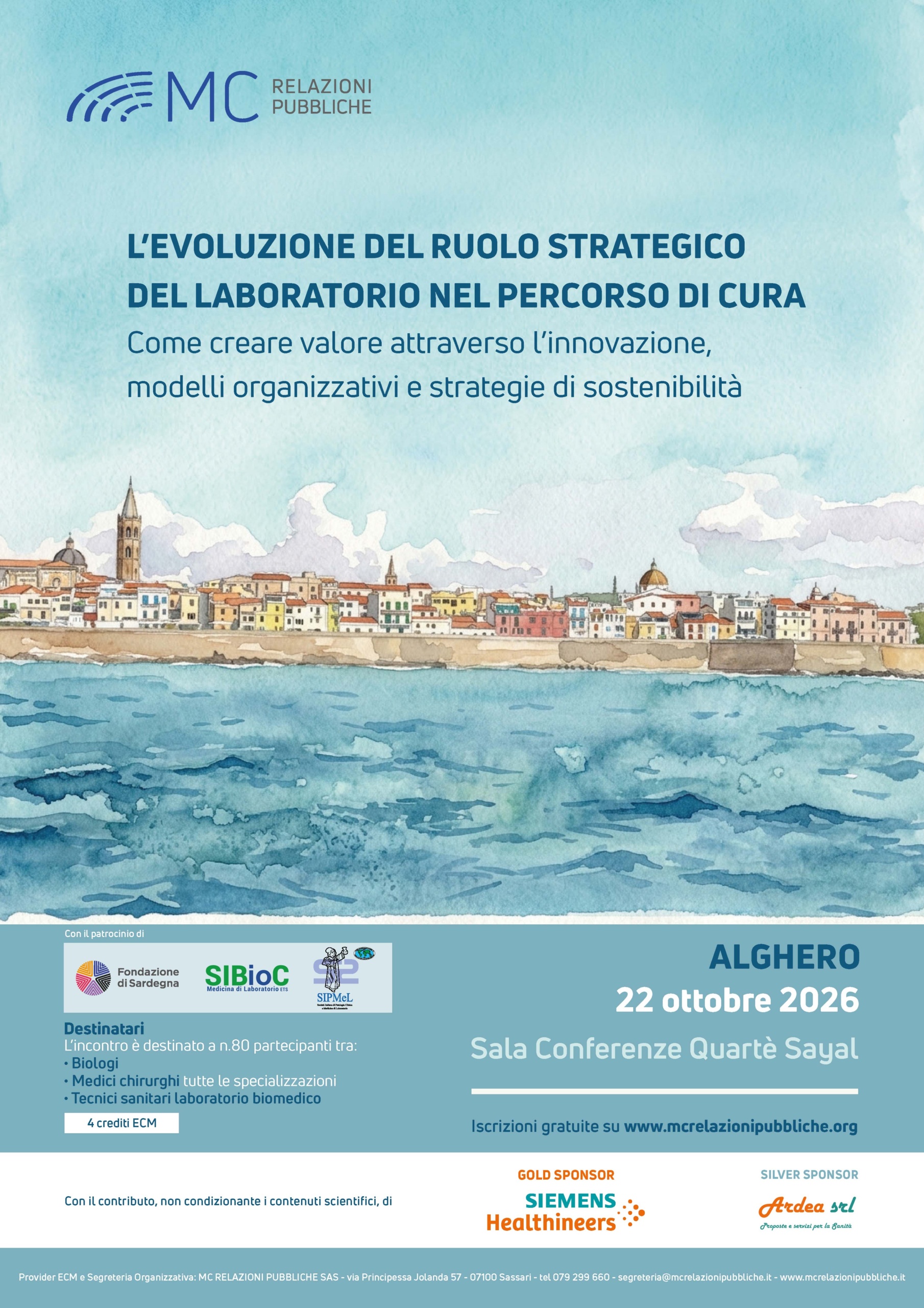 L’EVOLUZIONE DEL RUOLO STRATEGICO DEL LABORATORIO NEL PERCORSO DI CURA. Come creare valore attraverso l’innovazione,  modelli organizzativi e strategie di sostenibilità